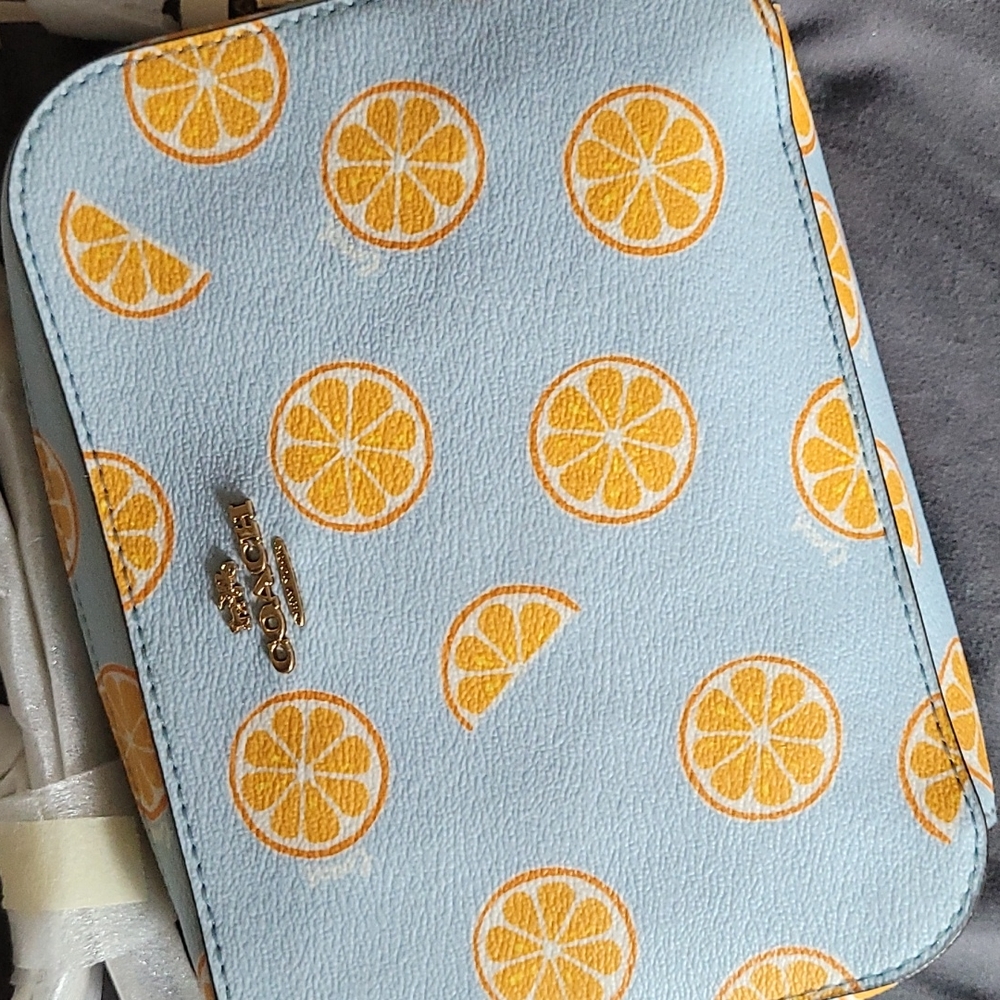 Coach Orange Slice Crossbody Camera Bag - Picture 3 of 6